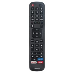 hisense EN2BS27H tv remote control black with buttons