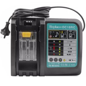 Makita 14.4V to 18V LXT Battery Charger Compatible with BL1815 BL1830 BL1860