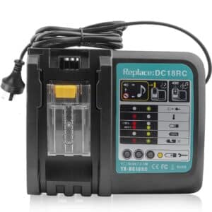 Makita BL1815 Battery Charger Replacement – Rapid Charger for 14.4V-18V Makita Batteries Compatible with BL1815, BL1830, BL1840, BL1850, BL1860 & DC18RA