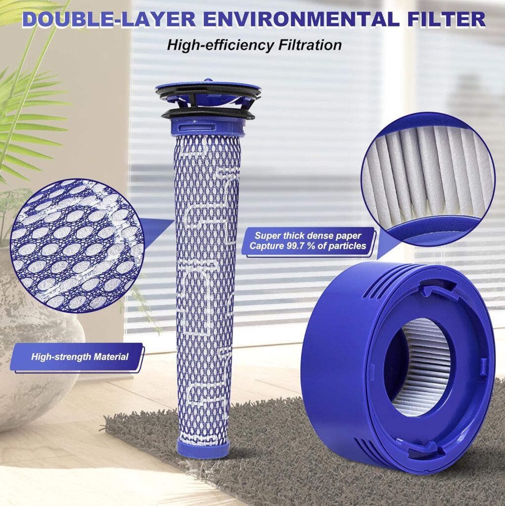 Dyson V8 2x Pre Filter and 2x Post Filter